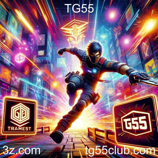 Imagem promocional da TG55 mostrando a plataforma e suas vantagens